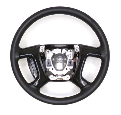 Chevrolet GMC 07-14 Tahoe Yukon Silverado Sierra Vinyl Steering Wheel Black - Image 1 of 4