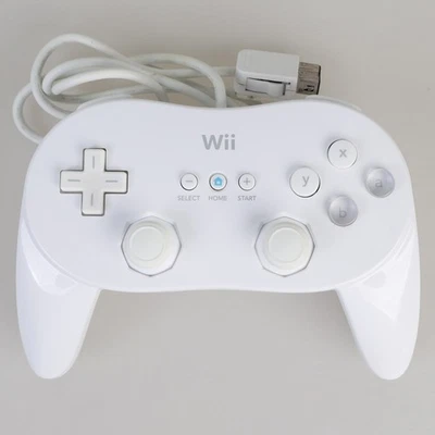 Original Nintendo Wii U Pro Classic Controller RVL-005 Remote White Tested - Image 1 of 4