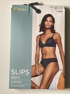 Damen 2 Slips Blau Gr. S 36/38 Neu - Bild 1 von 6