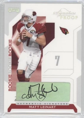 2006 Playoff NFL Playoffs Silver Signature Proof Matt Leinart Rookie Auto RC - Image 1 of 2