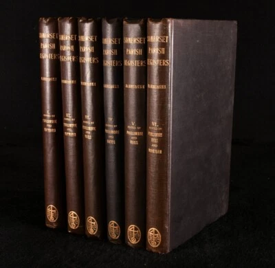 1898-1905 6vol Somerset Parish Registers Marriages Phillimore Hayward Ross Ba... - Image 1 of 4