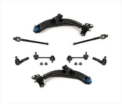 For Mazda 98-02 626 Front Control Arm Ball Joint Tie Rods Sway Bar Links 8pc - Image 1 of 4