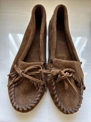 Minnetonka мокасины размер 9 женщин тапочки коричневый - Изображение 1 из 4