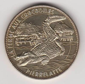 2013 COIN JETON MEDAILLE SOUVENIR A-B -- 26 700 LA FERME AUX CROCODILES WILDLIFE - Picture 1 of 2