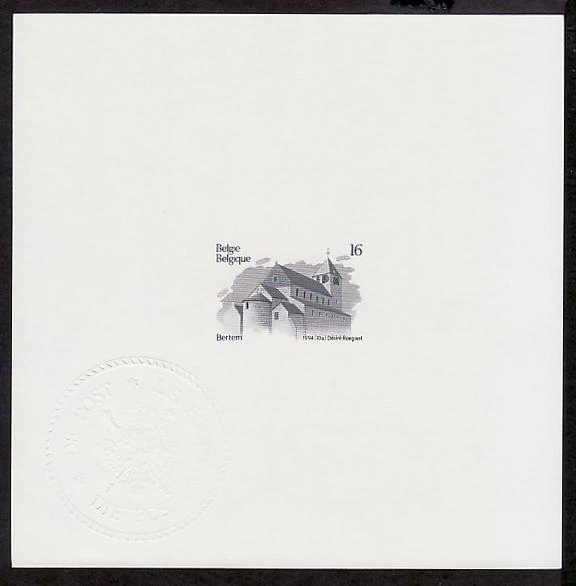 Bélgica Sc1554 Arquitectura, San Pedro, Iglesia Bertem, prueba ministerial. Foto 1 de 1