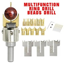 Wood Ring Maker Buddha Beads Drill Bit Milling Cutter Set Kit Woodworking Tools