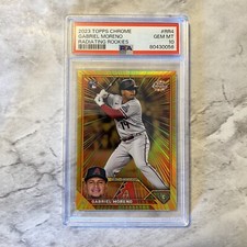 2023 Topps Chrome Gabriel Moreno Radiating Rookies Card - PSA 10 💎 - DBacks