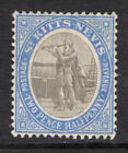 M21018 St Kitts Nevis 1907 Sg16 - 2 1/2D Grey Black & Blue