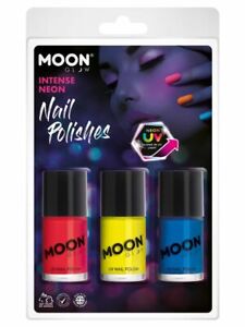 Moon Glow Intense Neon UV Nail Polish 3pk