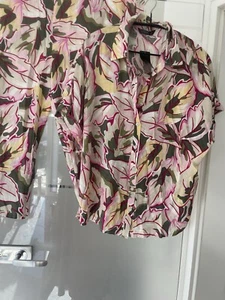 Nuova etichetta fantastico pantalone tuta viscosa 44 46 XXL maglia pantaloni lino look Miladys - Foto 1 di 18