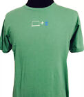 Apple T Shirt Men's Large L Mac Ipod Nano Green Cotton