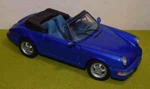 ANSON DIE CAST 1/14th SCALE MODEL PORCHE 911 CARRERA 4 - CABRIOLET - BLUE - Picture 1 of 2