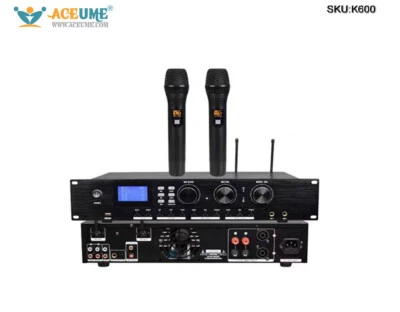 Professional Mixing Mixer Amplifier Bluetooth Treble Bass Echo DSP Mic Inputs - Image 1 of 4