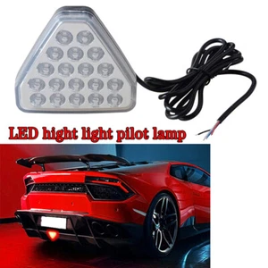 Clear Lens F1 Style Triangle 12 LED Rear Stop Tail 3rd Brake Strobe Light Lamp ' - Picture 1 of 6
