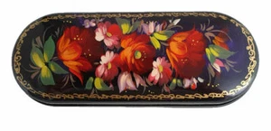 Etui à lunettes - Souvenir Russe-Les fleurs-Artiste Kolokolchikova - Imagen 1 de 2
