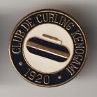 Kenogami Jonquiere Quebec Curling Club Metal Pin Pinback-VG-FREE SHIPPING