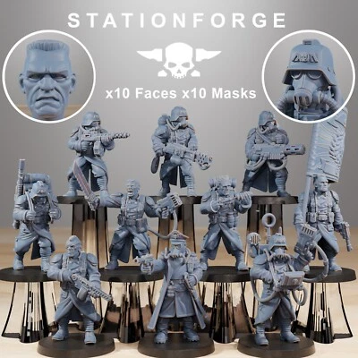 Grim Guard Combatants from Station Forge 32mm scale
