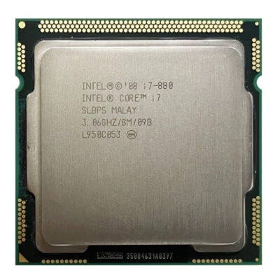 Intel Core i7-880 3.06GHz SLBPS Quad-Core 8 Threads 95 W LGA1156 CPU Processor - Image 1 of 2