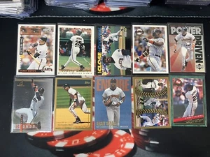 BARRY BONDS TOPPS UPPER DECK FLEET LOT OF 10 CARDS GIANTS STADIUM CLUB PINNACLE - Picture 1 of 5