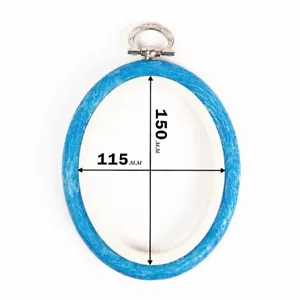 Nurge Oval Rubber Hoops With Suspension, Rim Height 8mm, Diameter 115*150mm - Picture 1 of 2