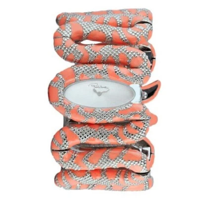 Roberto Cavalli R7253195525 Cleopatra Stainless Coral Tone Snake Ladies Watch - Image 1 of 2