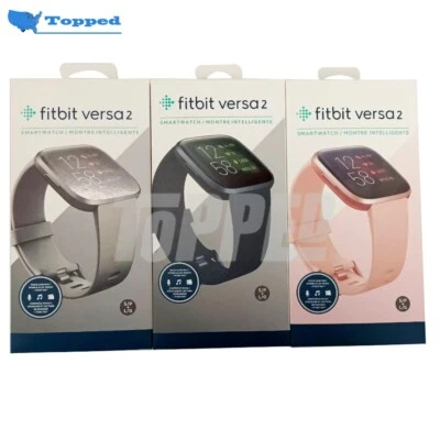 NEW Fitbit Versa 2 Health & Fitness Smartwatch Authentic Activity Tracker - Image 1 of 4