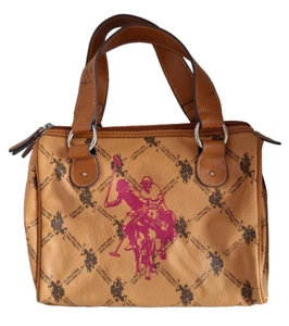 Kentucky Derby Vintage US Polo Assn Womens Satchel Purse Hand Bag Double Handle - Picture 1 of 15