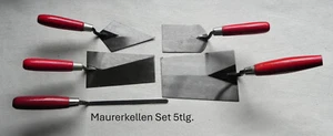 Maurerkellen Set 6tlg. Berner Putzk. Gipsersp. 70 Spitzk. Katzenzg. Fugenk. 12 - Bild 1 von 10