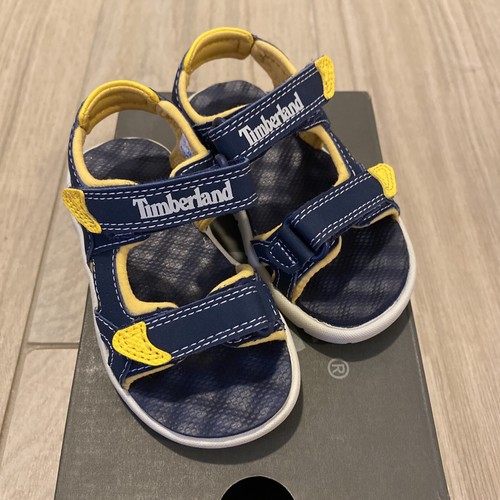 Sandali Bambino Timberland Tg 23 Perkins Row Strap Navy Blu