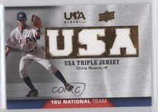 2009 USA Baseball Box Set Triple Jersey 16U National Team Chris Rivera #TJ16U-CR
