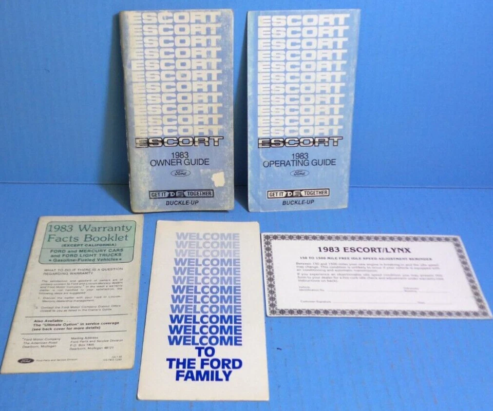 Ford Escort 83 1983 manual del propietario Foto 1 de 1