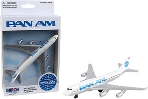5.75 Inch Boeing 747 Pan Am Pan American 1/484 Scale Diecast Airplane Model - Picture 1 of 7