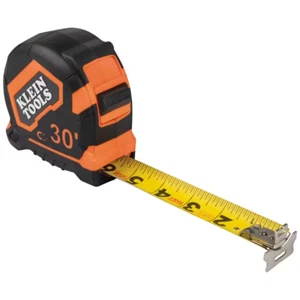 Durable Klein Tools 30 ft. Tape Measure Magnetic Single-Hook Nylon Coated Blade - Picture 1 of 12