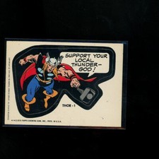 1974 1975 TOPPS MARVEL COMIC BOOK HEROES STICKERS • THOR -1