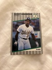 1989 Fleer Update #U-54 Rickey Henderson Oakland Athletics