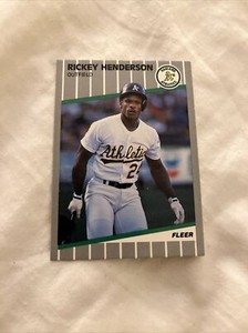 1989 Fleer Update #U-54 Rickey Henderson Oakland Athletics