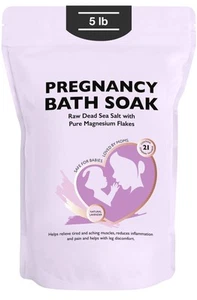 Dead Sea Pregnancy Bath Soak 5 LB - Natural Lavender Pure Magnesium Flakes & ... - Picture 1 of 8
