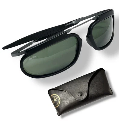 Vintage Ray Ban Bausch Lomb Green Sport Black Matte  Gunmetal Sunglasses RARE - Image 1 of 4