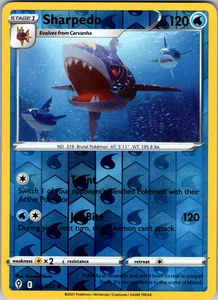 Sharpedo Reverse Holo 036/203 SWSH07: Evolving Skies Rare - NM - Picture 1 of 2