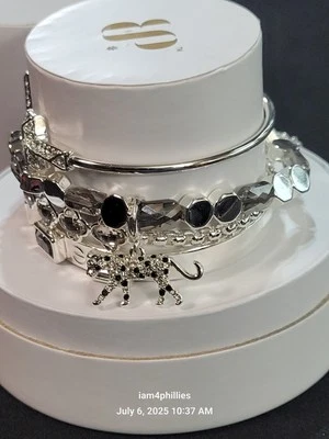 Bomb Party Stacks ST33789- On the Prowl 🐆, Lab Created Stones on Silver Plating - Image 1 of 4