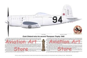 Poster arte aeronautica, famosi piloti aerei, di Ernie Boyette - Foto 1 di 4