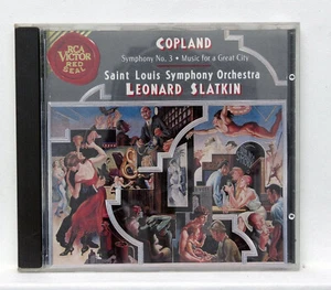LEONARD SLATKIN ⸺ COPLAND Symphony no.3, Music for a great city ⸺ RCA CD NM - Picture 1 of 2