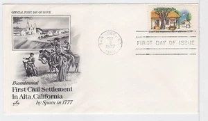 TurtlesTradingPost- Alta California 1977 #1725 Artcraft Cachet FDC - Picture 1 of 1