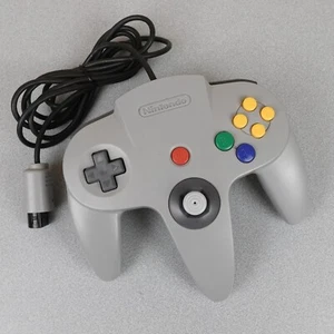 Nintendo 64 Gray Controller AUTHENTIC OEM N64 NUS-005 Tight Stick Clean - Picture 1 of 11