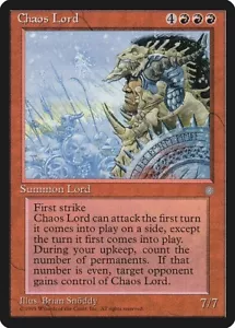 MTG Ice Age --- CHAOS LORD --- RARE! NM! Magic the Gathering! - Picture 1 of 3