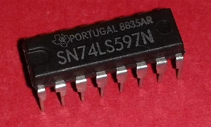 SN74LS597N DIP TI IC (used) Id:a16057P9 - Picture 1 of 2