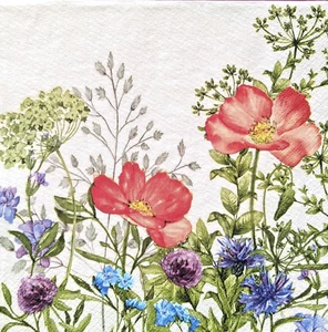 Wildflowers - Luncheon Size Paper Napkins Pack Of 20 - Picture 1 of 2