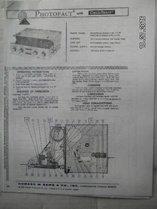 PHOTOFACT MUNTZ AUDIO CAR 4-TRACK  TAPE PLAYER SERVICE MANUAL  C-90 & C-100  - Picture 1 of 1