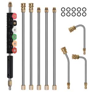 15PCS/SET Pressure Washer Extension Wand, Replacable Upgraded Power Washer Lance - Picture 1 of 8