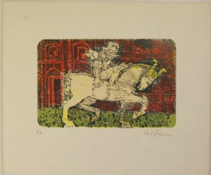 Serigraphy Sérigraphie Serigrafia DE ROSA RAFFAELE 1980 PROVA D'AUTORE 23x26.5 - Foto 1 di 1